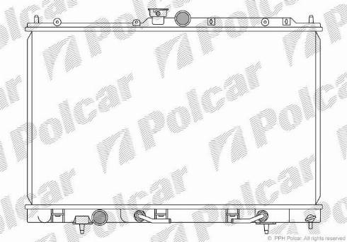 Polcar 526508-4 - Radiators, Motora dzesēšanas sistēma autodraugiem.lv