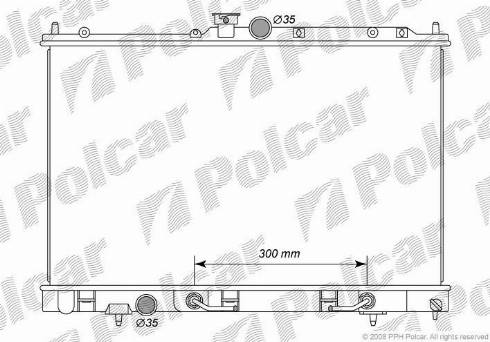 Polcar 5265081K - Radiators, Motora dzesēšanas sistēma autodraugiem.lv