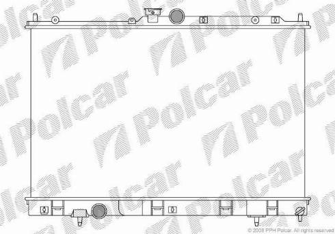 Polcar 526508-3 - Radiators, Motora dzesēšanas sistēma autodraugiem.lv