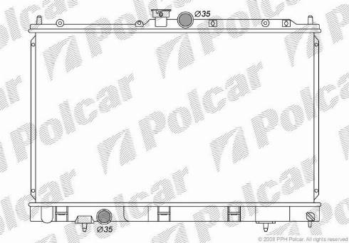 Polcar 5265082K - Radiators, Motora dzesēšanas sistēma autodraugiem.lv