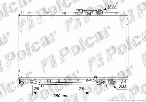 Polcar 521708-5 - Radiators, Motora dzesēšanas sistēma autodraugiem.lv