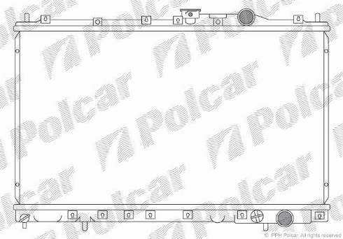 Polcar 521708-1 - Radiators, Motora dzesēšanas sistēma autodraugiem.lv