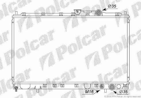 Polcar 5217083K - Radiators, Motora dzesēšanas sistēma autodraugiem.lv