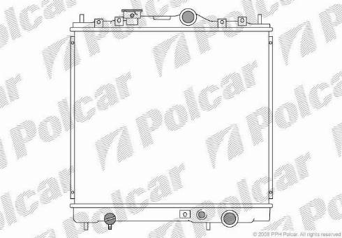 Polcar 521708-2 - Radiators, Motora dzesēšanas sistēma autodraugiem.lv