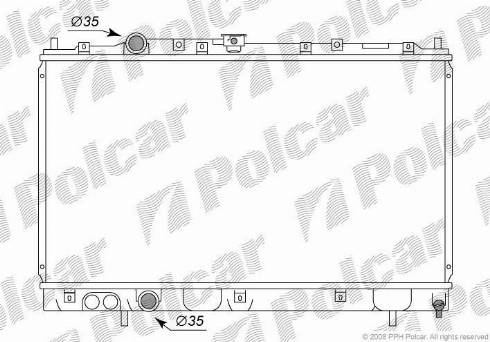 Polcar 5231081K - Radiators, Motora dzesēšanas sistēma autodraugiem.lv