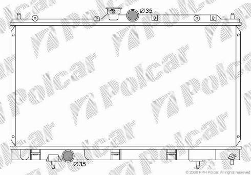 Polcar 5233082K - Radiators, Motora dzesēšanas sistēma autodraugiem.lv