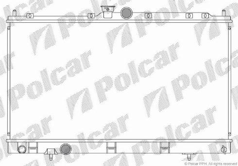 Polcar 523308-2 - Radiators, Motora dzesēšanas sistēma autodraugiem.lv