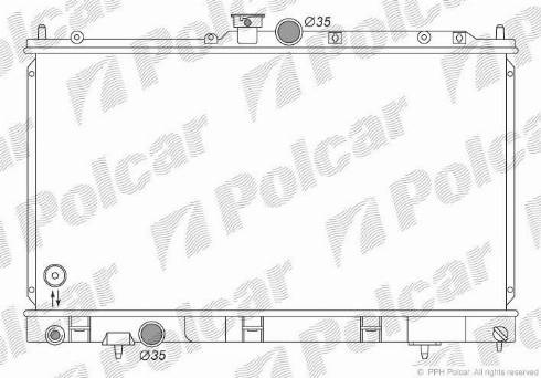 Polcar 5232084K - Radiators, Motora dzesēšanas sistēma autodraugiem.lv