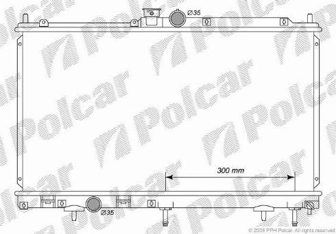 Polcar 5232082K - Radiators, Motora dzesēšanas sistēma autodraugiem.lv