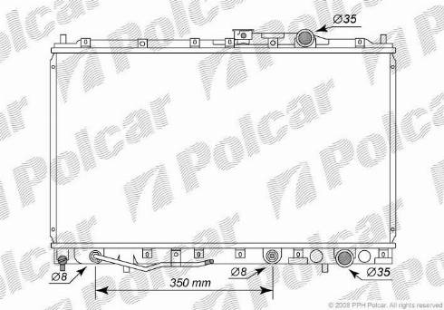 Polcar 5221082K - Radiators, Motora dzesēšanas sistēma autodraugiem.lv