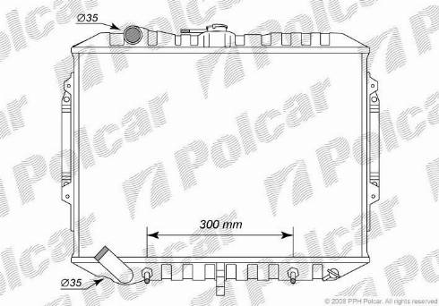 Polcar 5273085K - Radiators, Motora dzesēšanas sistēma autodraugiem.lv