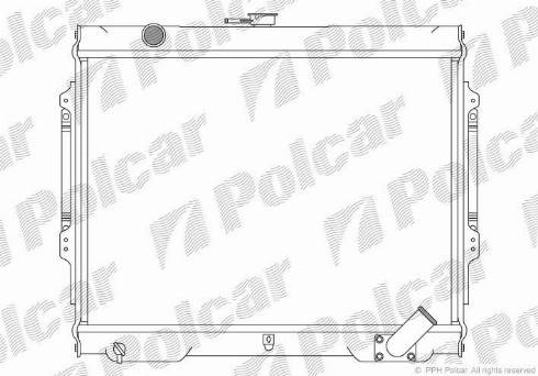 Polcar 527308-6 - Radiators, Motora dzesēšanas sistēma autodraugiem.lv