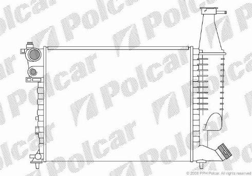 Polcar 5790081X - Radiators, Motora dzesēšanas sistēma autodraugiem.lv