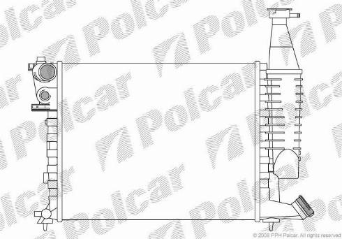 Polcar 579008-1 - Radiators, Motora dzesēšanas sistēma autodraugiem.lv