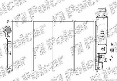 Polcar 574508-9 - Radiators, Motora dzesēšanas sistēma autodraugiem.lv