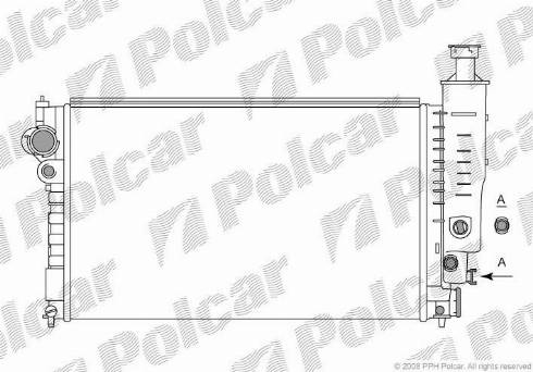 Polcar 5745085X - Radiators, Motora dzesēšanas sistēma autodraugiem.lv