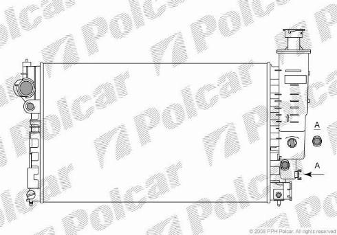 Polcar 574508-5 - Radiators, Motora dzesēšanas sistēma autodraugiem.lv