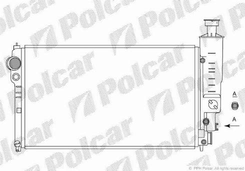 Polcar 574508-0 - Radiators, Motora dzesēšanas sistēma autodraugiem.lv