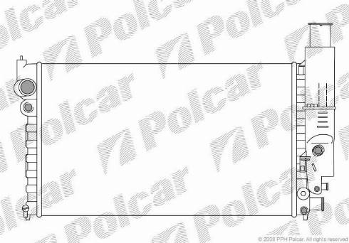 Polcar 574508-2 - Radiators, Motora dzesēšanas sistēma autodraugiem.lv