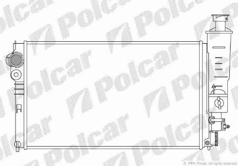 Polcar 574508A4 - Radiators, Motora dzesēšanas sistēma autodraugiem.lv