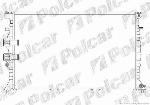 Polcar 5746080X - Radiators, Motora dzesēšanas sistēma autodraugiem.lv