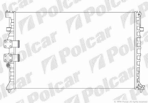 Polcar 574608A0 - Radiators, Motora dzesēšanas sistēma autodraugiem.lv