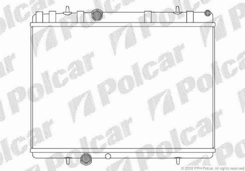 Polcar 5748085X - Radiators, Motora dzesēšanas sistēma autodraugiem.lv