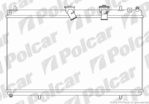 Polcar 5748082X - Radiators, Motora dzesēšanas sistēma autodraugiem.lv