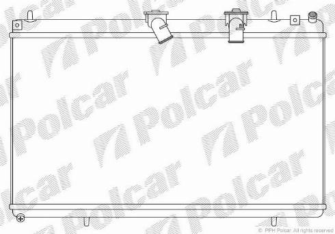 Polcar 574808-2 - Radiators, Motora dzesēšanas sistēma autodraugiem.lv