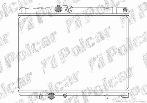 Polcar 574808-7 - Radiators, Motora dzesēšanas sistēma autodraugiem.lv