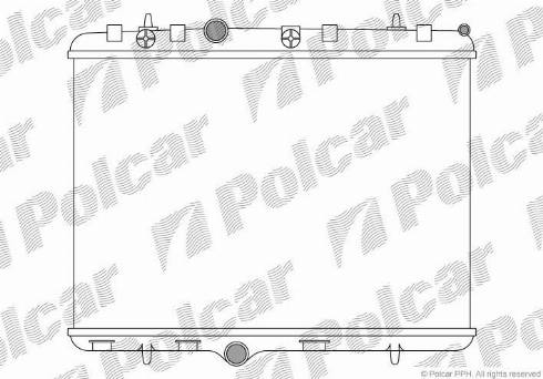 Polcar 574808A1 - Radiators, Motora dzesēšanas sistēma autodraugiem.lv