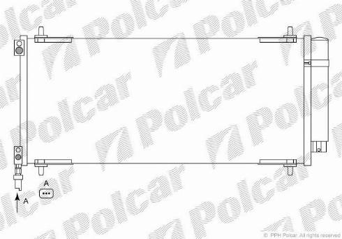 Polcar 5748K82X - Kondensators, Gaisa kond. sistēma autodraugiem.lv