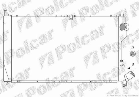 Polcar 5765084X - Radiators, Motora dzesēšanas sistēma autodraugiem.lv