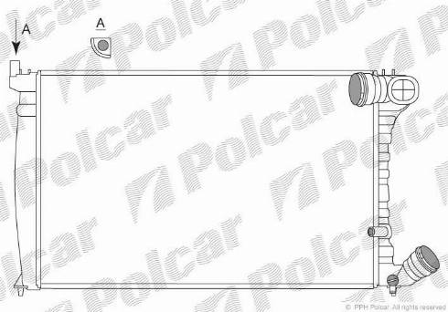 Polcar 5765085X - Radiators, Motora dzesēšanas sistēma autodraugiem.lv