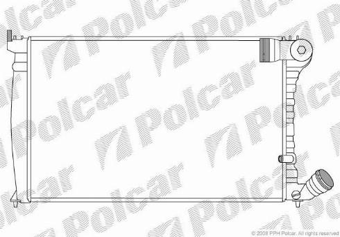 Polcar 576508-5 - Radiators, Motora dzesēšanas sistēma autodraugiem.lv