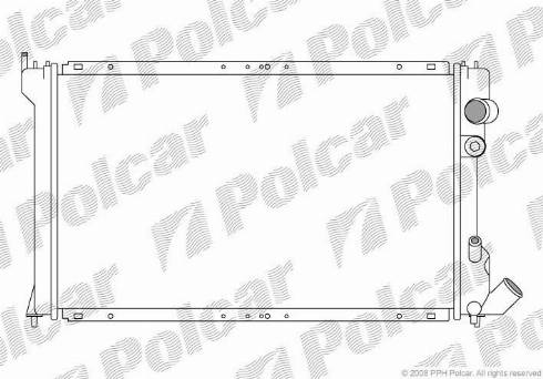 Polcar 576508A4 - Radiators, Motora dzesēšanas sistēma autodraugiem.lv