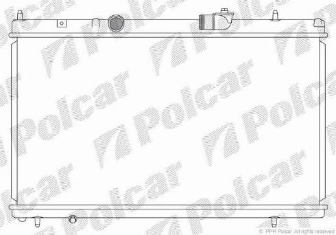 Polcar 576608-3 - Radiators, Motora dzesēšanas sistēma autodraugiem.lv