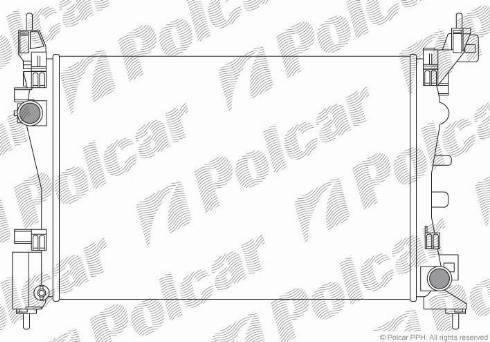 Polcar 576008A1 - Radiators, Motora dzesēšanas sistēma autodraugiem.lv