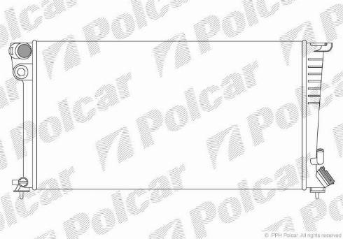 Polcar 570908-1 - Radiators, Motora dzesēšanas sistēma autodraugiem.lv