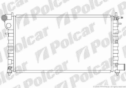 Polcar 570608-4 - Radiators, Motora dzesēšanas sistēma autodraugiem.lv