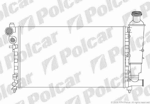 Polcar 5706085X - Radiators, Motora dzesēšanas sistēma autodraugiem.lv