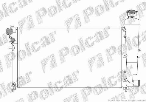 Polcar 570608-5 - Radiators, Motora dzesēšanas sistēma autodraugiem.lv