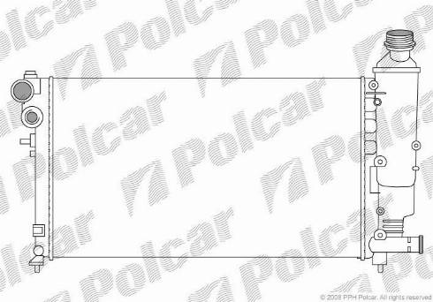 Polcar 5706086X - Radiators, Motora dzesēšanas sistēma autodraugiem.lv