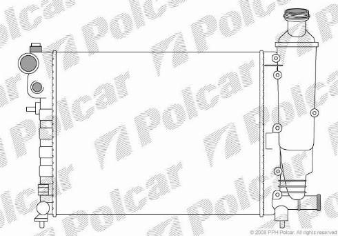 Polcar 5706081X - Radiators, Motora dzesēšanas sistēma autodraugiem.lv