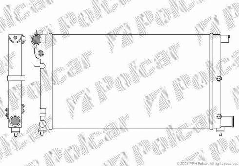 Polcar 5706082X - Radiators, Motora dzesēšanas sistēma autodraugiem.lv