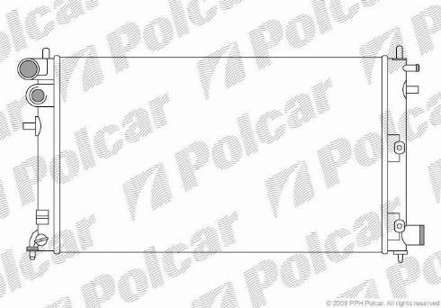 Polcar 570608A4 - Radiators, Motora dzesēšanas sistēma autodraugiem.lv