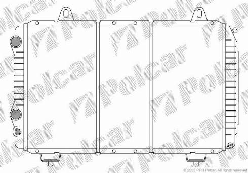 Polcar 570108-3 - Radiators, Motora dzesēšanas sistēma autodraugiem.lv