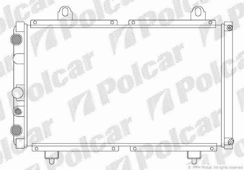 Polcar 570108A3 - Radiators, Motora dzesēšanas sistēma autodraugiem.lv