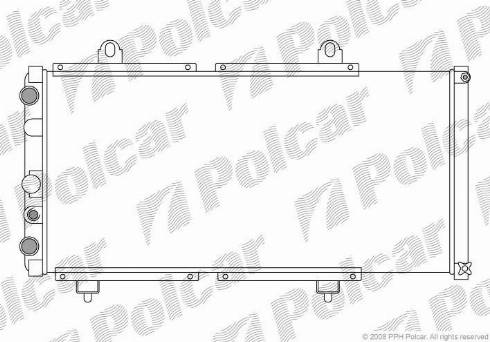 Polcar 570108A2 - Radiators, Motora dzesēšanas sistēma autodraugiem.lv