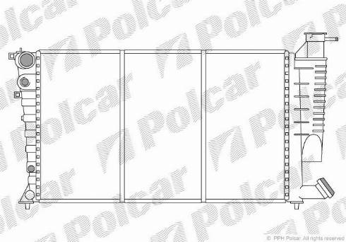 Polcar 5708081X - Radiators, Motora dzesēšanas sistēma autodraugiem.lv